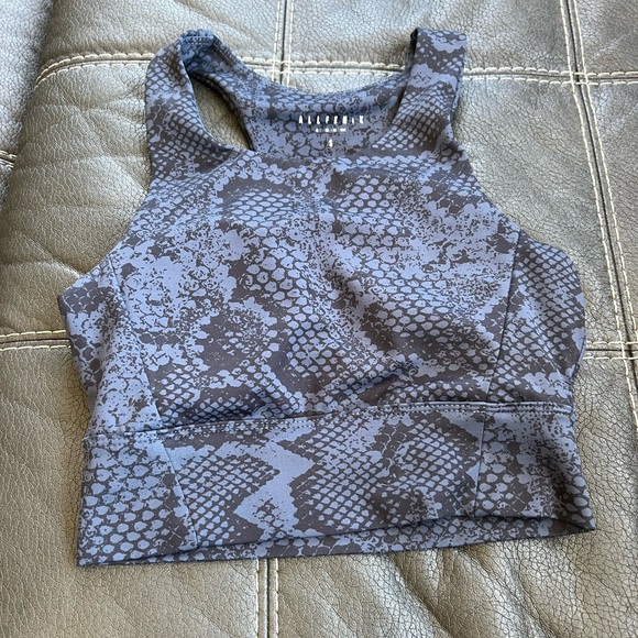 All Fenix Anthropologie Python Charcoal Sports Bra Size XS - Picture 1 of 4